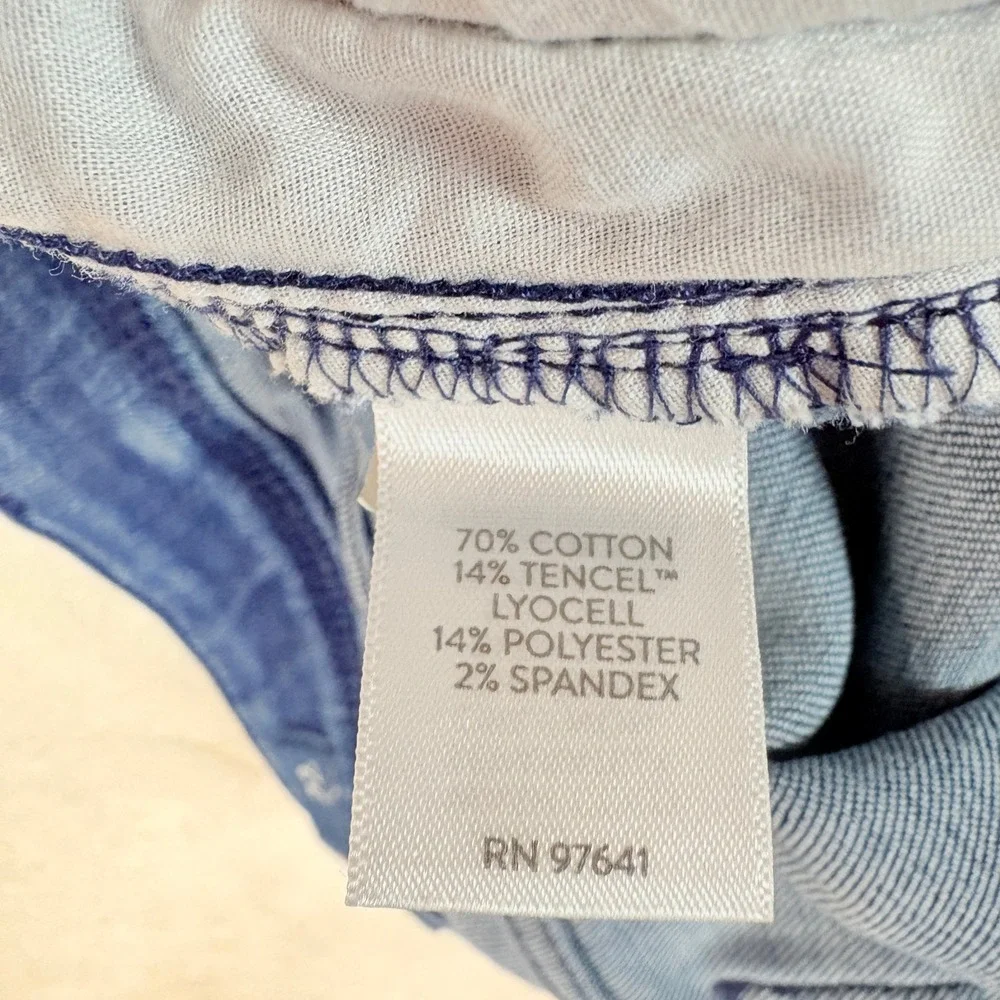 J.Jill Jeans Women Sz 22 Authentic Fit Slim Ankle Medium Wash Stretch Denim Blue